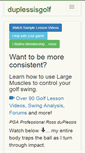 Mobile Screenshot of duplessisgolf.com