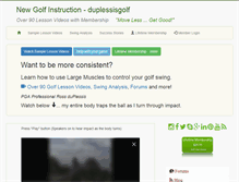 Tablet Screenshot of duplessisgolf.com